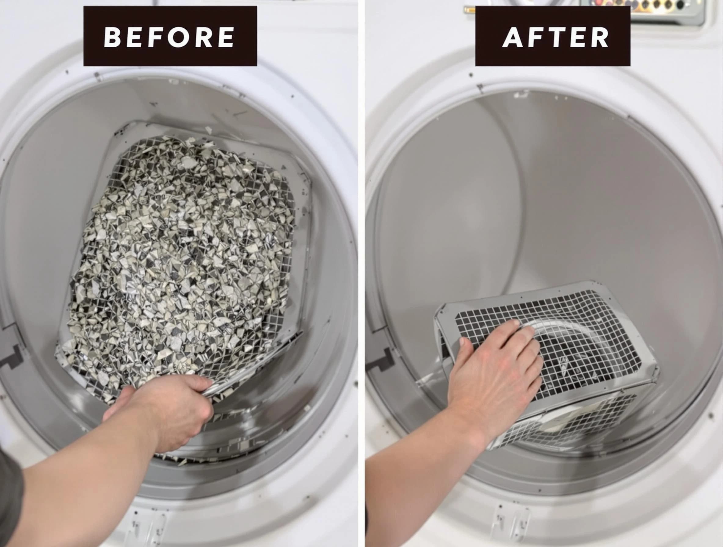 Professional lint trap cleaning by Roswell Dryer Vent Cleaning in Roswell