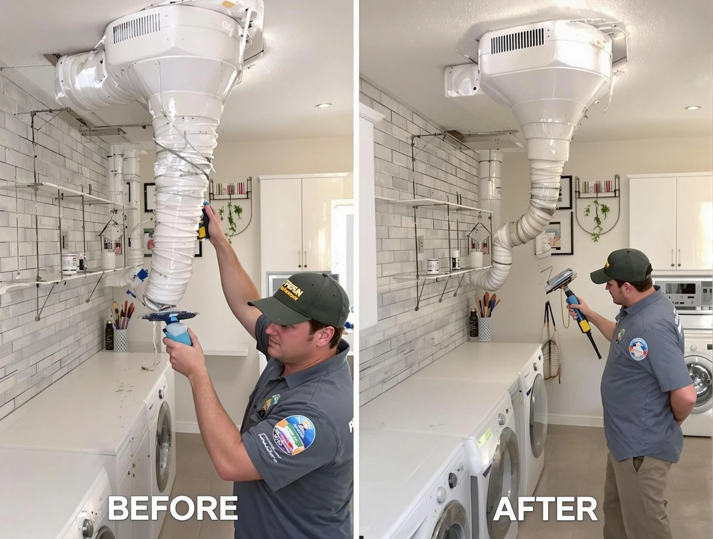 Professional dryer exhaust vent cleaning by Roswell Dryer Vent Cleaning in Roswell