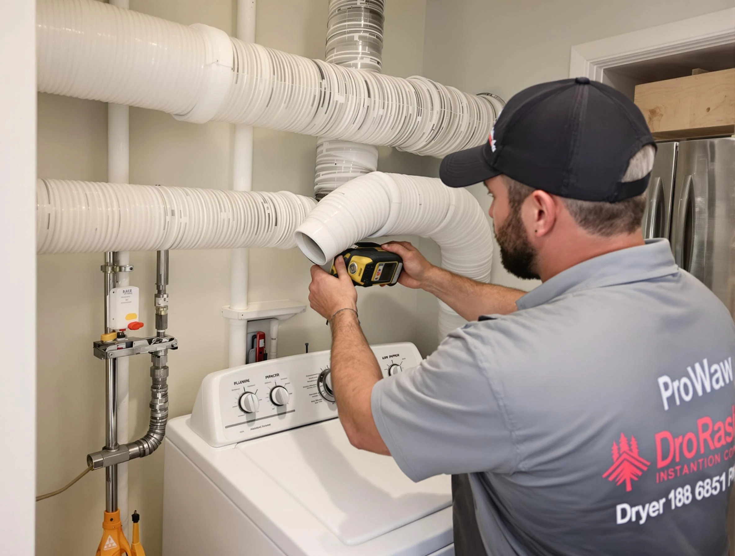 Professional dryer vent hose installation by Roswell Dryer Vent Cleaning in Roswell