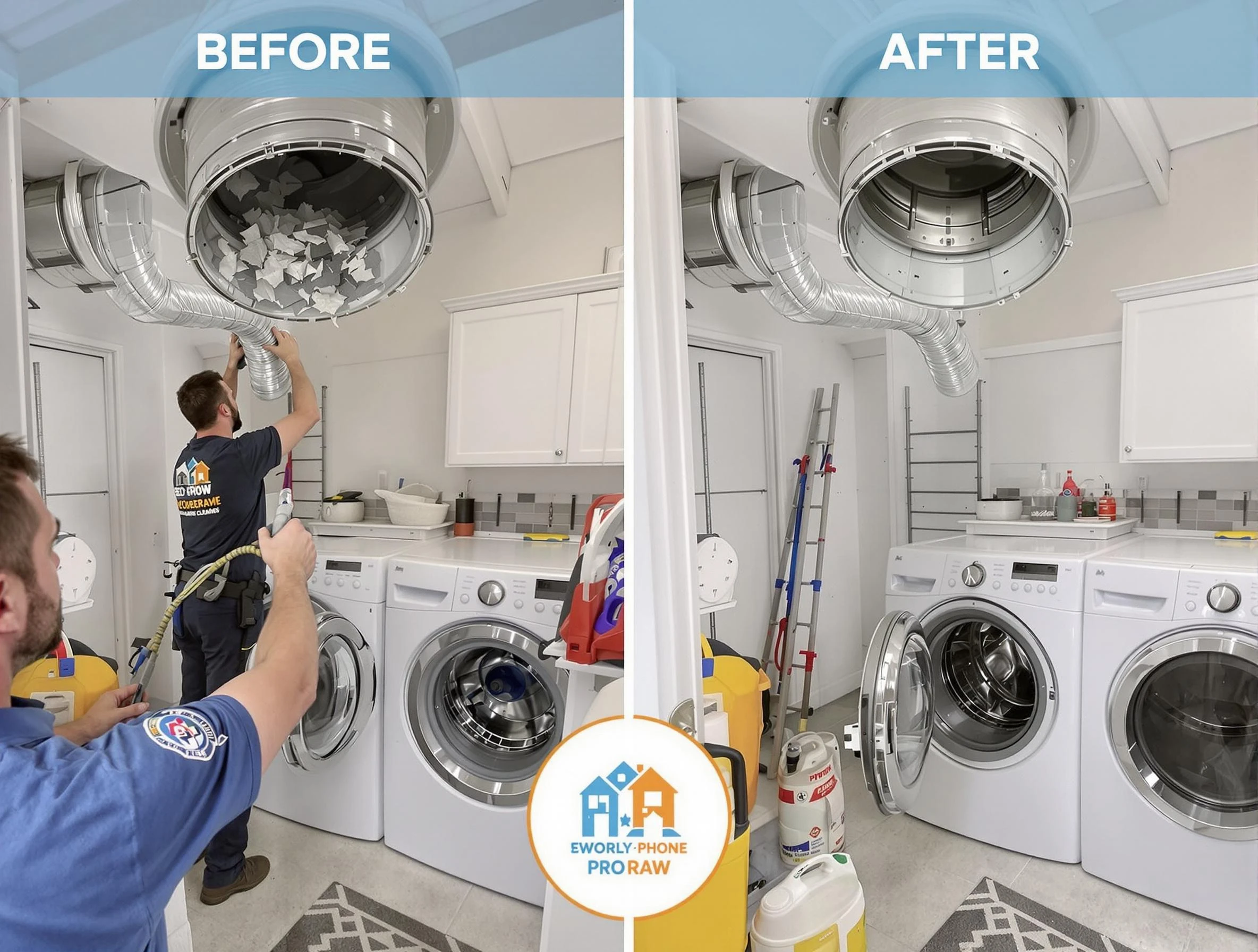 Residential dryer vent cleaning by Roswell Dryer Vent Cleaning in Roswell